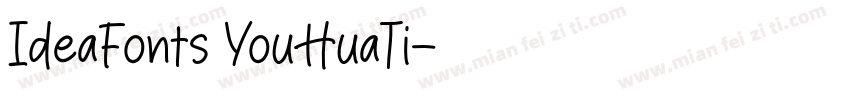 IdeaFonts YouHuaTi字体转换